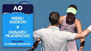 Peers/Gadecki v Guinard/Mladenovic Extended Highlights | Australian Open 2026 Final