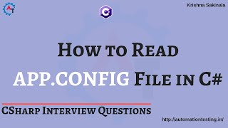 6. How To Read Values from app.config File in C# | app.config | C# Interview Questions screenshot 4