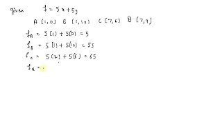 find the maximum and minimum values of each objective function over the region of feasible solution…