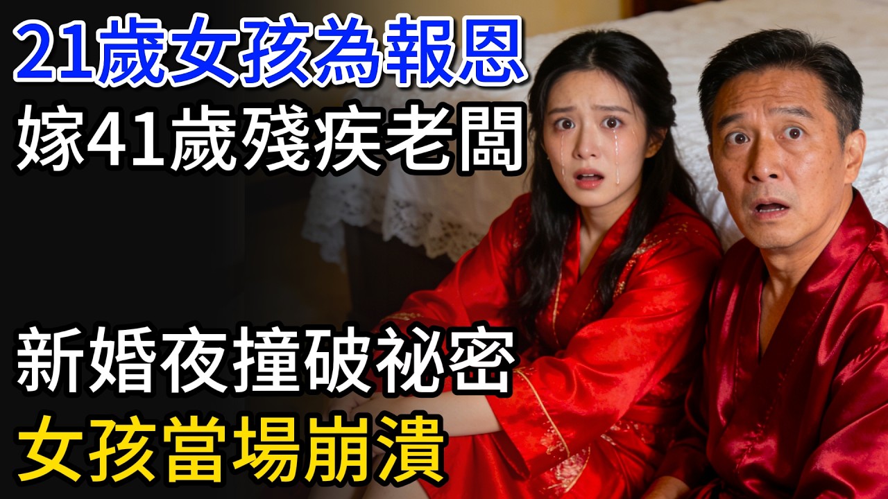21歲女孩為報恩，嫁給41歲殘疾老闆，新婚夜撞破祕密，女孩當場崩潰