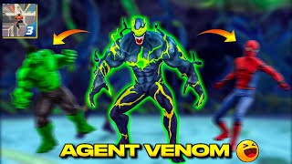 AGENT VENOM VS HULK SPIDER MEN 😂 । SPIDER FIGHTER 3 GAMEPLAY |  AGENT VENOM