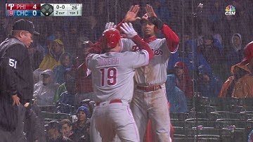 PHI@CHC: Joseph crushes a three-run homer to left