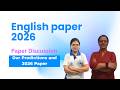 🔴English Paper discussion 2026 #learnatscholar #English