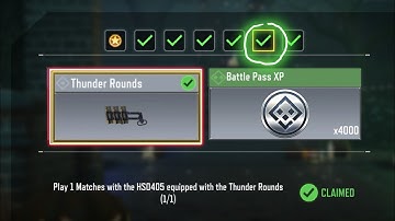 Play 1 Matches with the HS0405 equipped with the Thunder Rounds (1/1) ✅