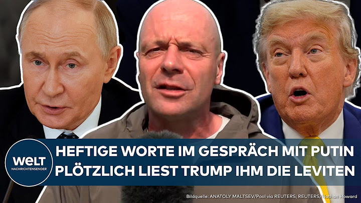 UKRAINE-KRIEG: Russischer Präsident kalt erwischt! Plötzlich teilt Trump gegen Putin aus