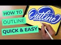 How To Outline Lettering In Procreate (Quick & Easy 2021)