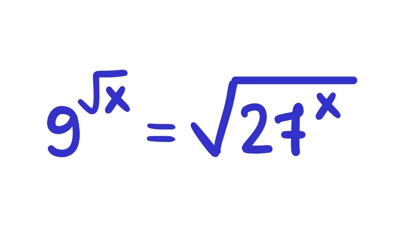 Equação Exponencial com Raiz Quadrada no Expoente