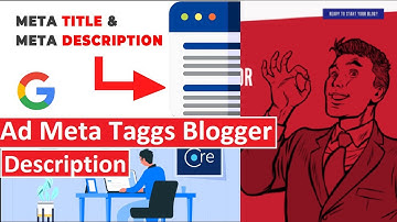 How to Add Meta Tags In Blogger | Blogger Description | How To Enable Search Discription In Blogger