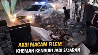 Kancil dikejar polis rempuh khemah jamuan penduduk Di Padang Serai, Kedah