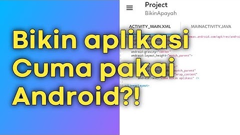 [EP1] CARA MEMBUAT APLIKASI ANDROID TANPA PC | BIKINAPA