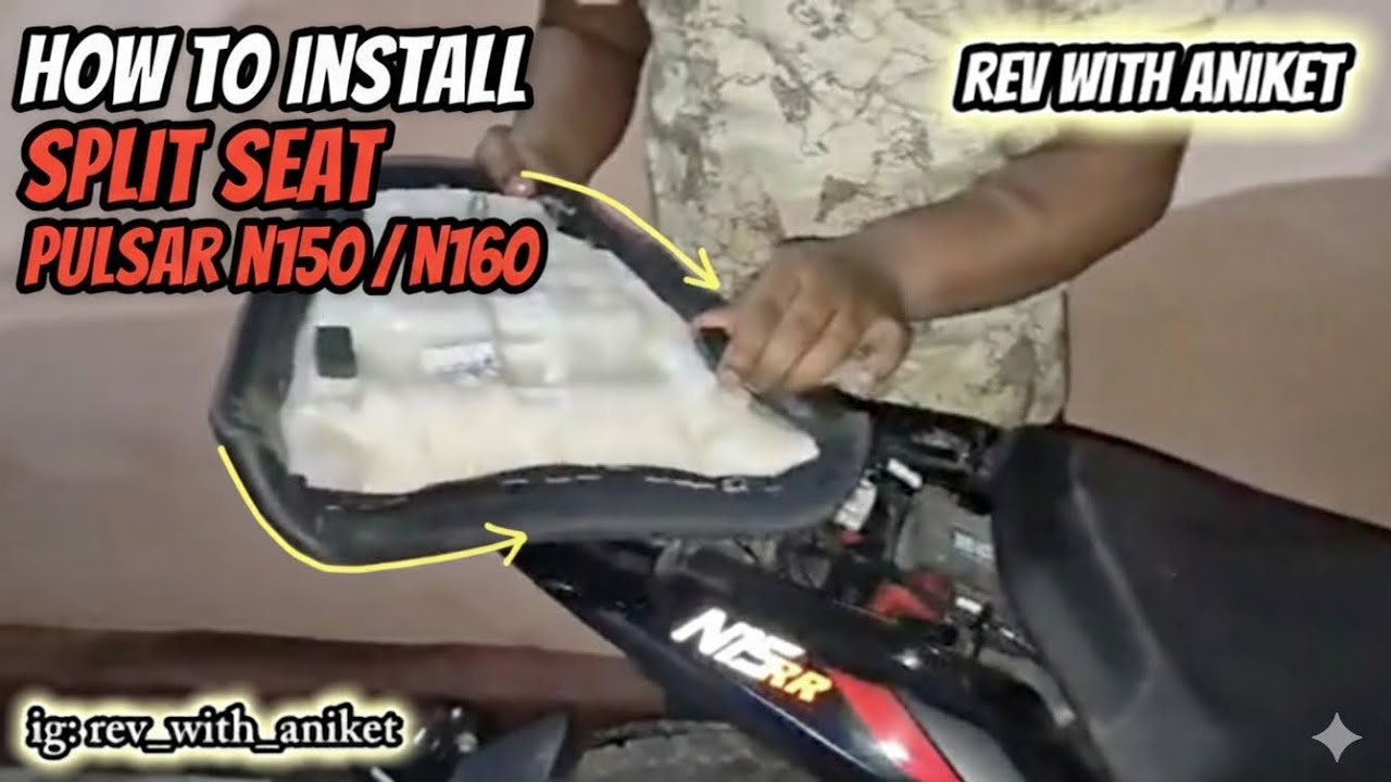 Upgrade Your Pulsar N150/N160: Split Seat Installation Explained!