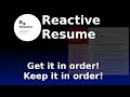 Reactive Resumes Get Your Resume In Order And Get That Job