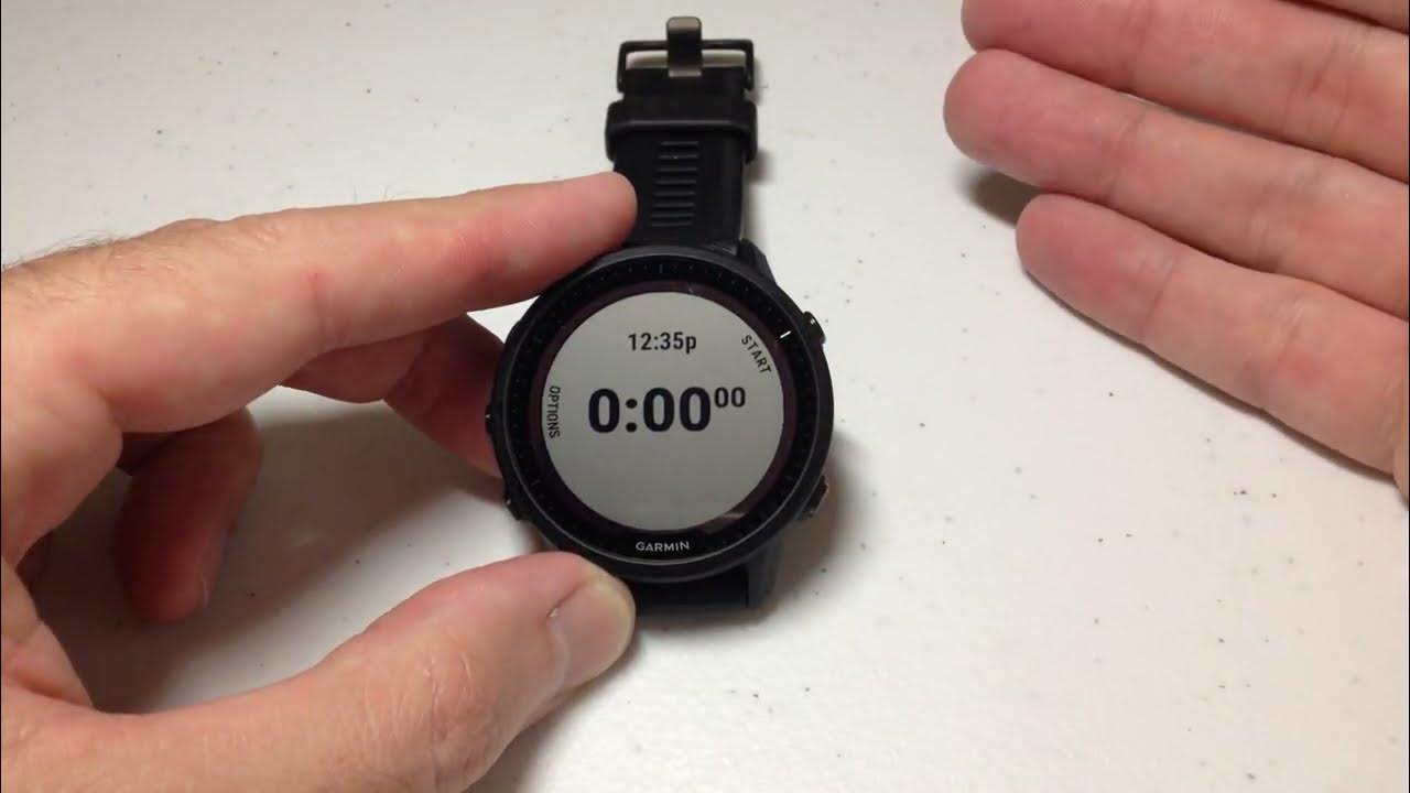 How To Get Stopwatch On Garmin Forerunner 55