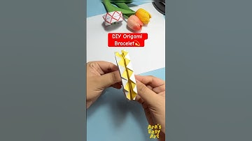 ✨ DIY Origami Bracelet paper crafting  @ArasEasyArt  #viral #ytshorts #diy  #gift #giftideas