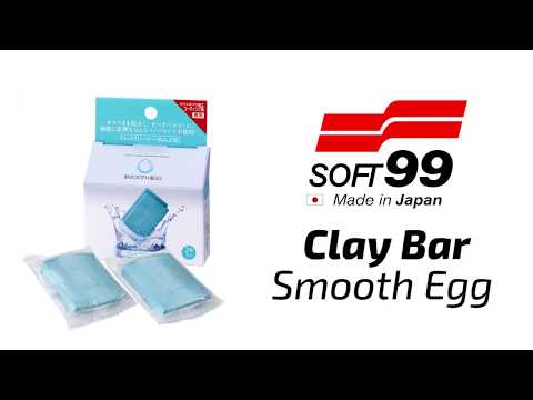SOFT99 Smooth Egg Clay Bar Синтетическая глина, 100г, видео 1