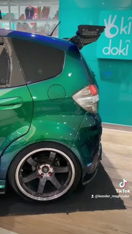 honda jazz custom colour effect hijau biru sprite Cat Bunglon LEANDER Paint LD 234 Piccola