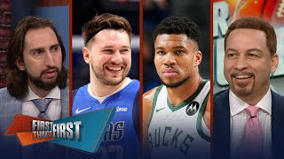 Luka, Jokić \& SGA are early MVP favorites, Dame calls Bucks Giannis’ team | NBA | FIRST THINGS FIRST