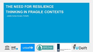 1.2.1. The need for resilience thinking in fragile contexts