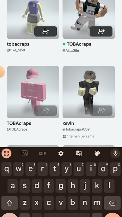 Nama Roblox Bang Toba dan TETEH ROZ 😊😊