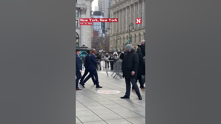Eric Adams Met With Shouts to Resign As He Departs Court