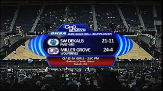 GHSA 4A Girls Final: Miller Grove vs. Southwest DeKalb - March 9, 2012 by GPB Sports 87 views 3 months ago 1 hour, 42 minutes