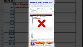 Number convert to Word in Microsoft Excel  #excel #tellingtube