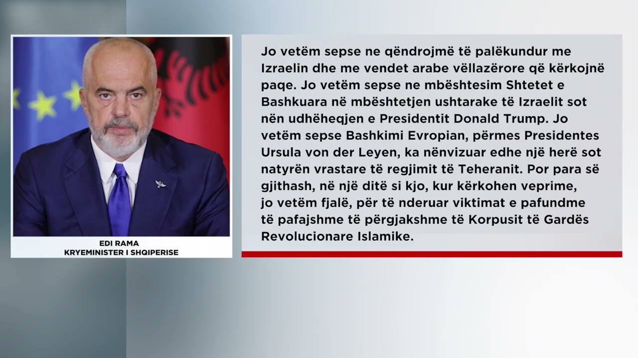 Klan News - Rama: Shpallëm organizatë terroriste gardën revolucionare
