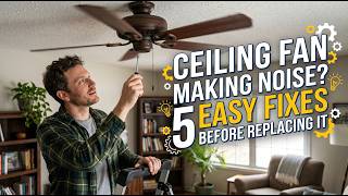 “Ceiling Fan Making Noise? 5 Easy Fixes Before Replacing It”