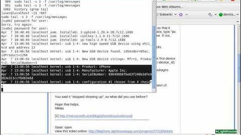 iphone 3gs NOT showing up after installing libimobiledevice.ogv verifying setup.flv