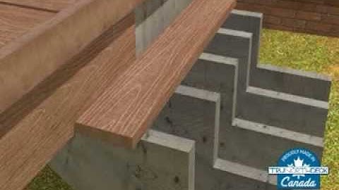 Composite Deck Building - Stair Installation