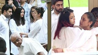 Watch Rani Mukherjee & Kajol's EMOTIONAL Moments wid Aishwarya Rai @Kajol's Father In Law's Funeral