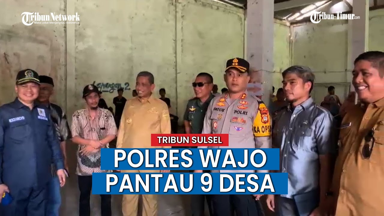 Pastikan Pilkades Kondusif, Polres Wajo Pantau Sembilan Desa