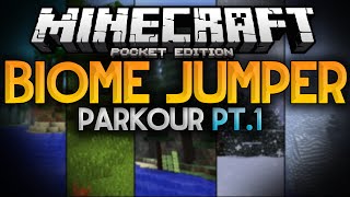 PARKOUR MASTER!!! - Biome Jumper Parkour Pt. 1 - Minecraft Pocket Edition screenshot 2