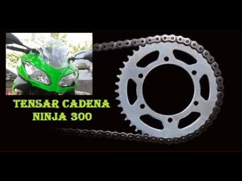 Comandante Hong Kong siguiente Tensar CADENA Kawasaki NINJA 300 paso a paso fácil - Como Lubricar cadena -  Mantenimiento preventivo - YouTube