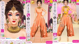 Indian Wedding Stylist | Makeup and Dress up Games || Indian Wedding Salon Game #weddinggame #makeup screenshot 5