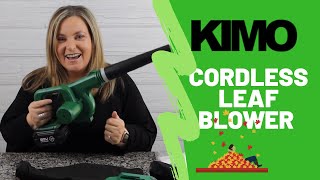 KIMO Cordless Leaf Blower, Sweeper & Vacuum
