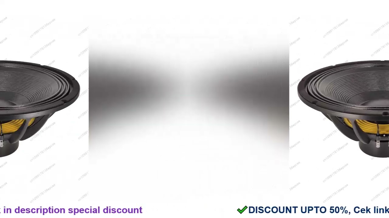 21-Inch 2000-watt neodymium speaker with 5-inch voice coil woofer