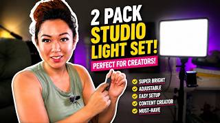 NiceVeedi LED Video Light Kit Review | 2 Pack Studio Lights for YouTube & Content Creators