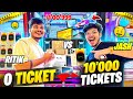 Jash vs ritik  golden arcade card 010000 tickets  claw machine  lottery