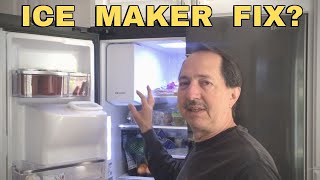 Samsung ice maker freeze up fix. French door ice maker & water dispenser. Part 2