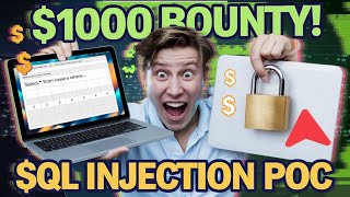 SQL Injection $1000 Bounty | Bug bounty POC Profile
