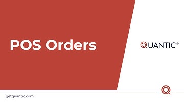 Quantic POS - Orders