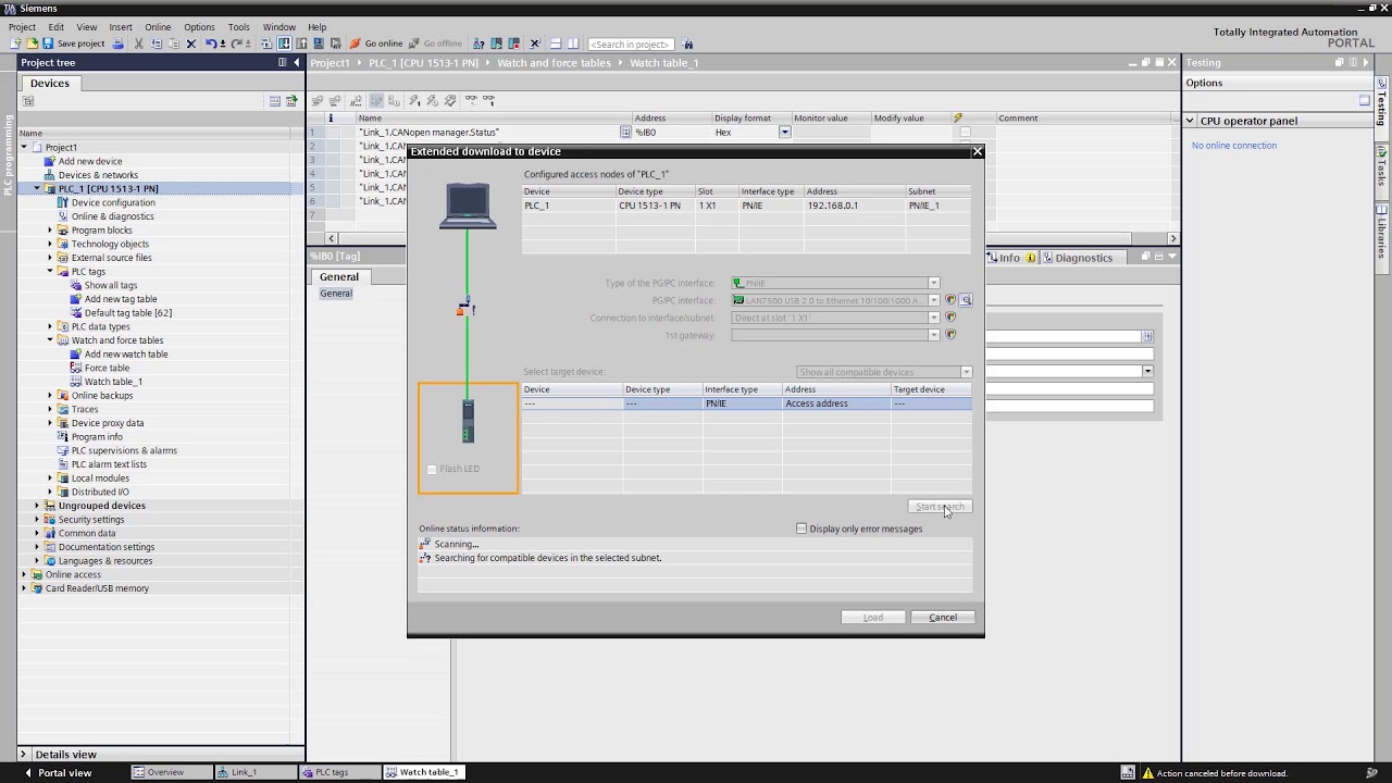 systems biology SIMATIC PN/CAN LINK - CAN/ CANopen Inbetriebnahme