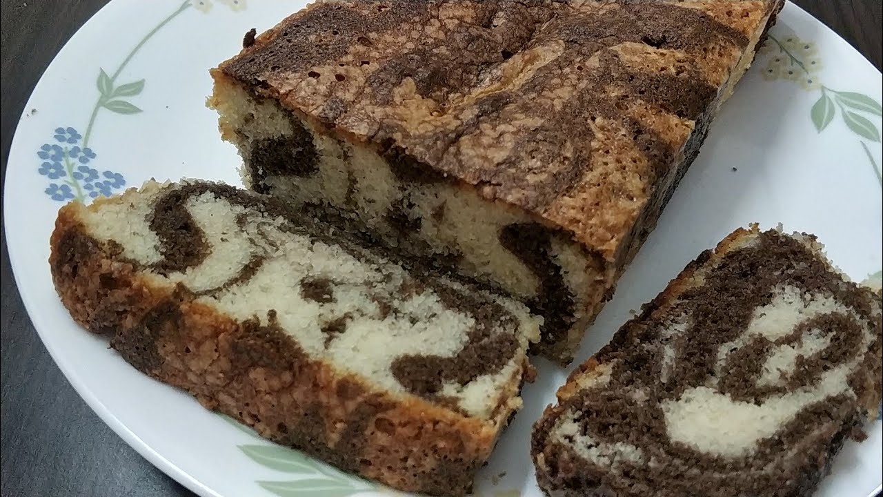 Super easy choco vanilla marble cake recipe by Nishat simple cooking /marble cake
