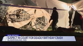Suspect in court for deadly birthday party crash