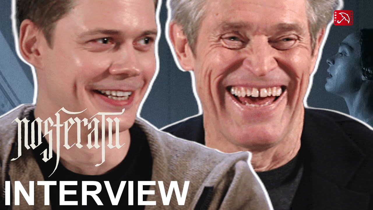 Bill Skarsgård & Willem Dafoe talk NOSFERATU and give the longest answer EVER! // Robert Eggers