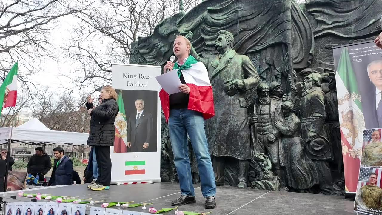 Demonstration för ett fritt Iran.
