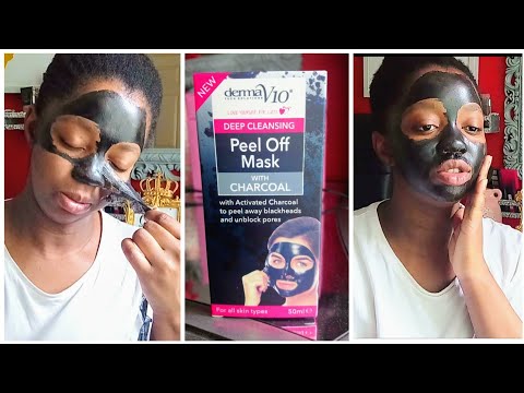 Derma v10 peel off mask with charcoal