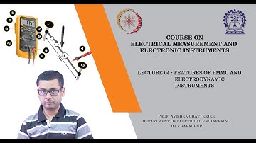 Lecture 04: Features of PMMC and Electrodynamic Instrument