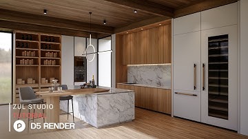 D5 Render realistic interior rendering tutorial | Pantry 194